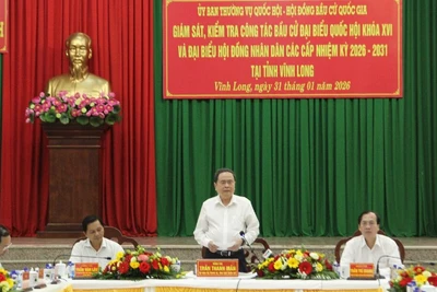 Chủ tịch Quốc hội Trần Thanh Mẫn phát biểu tại buổi làm việc.