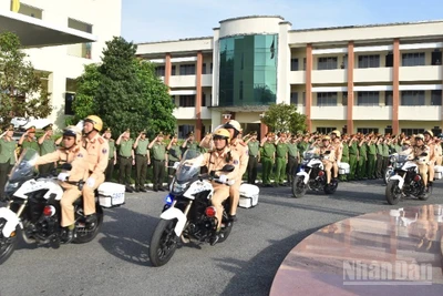 Các lực lượng Công an tỉnh Đồng Tháp đồng loạt ra quân tấn công, trấn áp tội phạm.