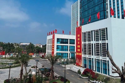 Trung tâm hành chính-chính trị quận Ngô Quyền, thành phố Hải Phòng. (Ảnh: DUY LINH)