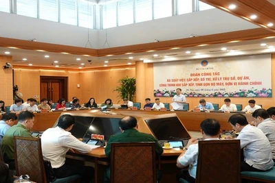 Toàn cảnh buổi làm việc. (Ảnh: Minh Phương)