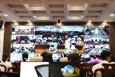 Hội nghị tập huấn trực tuyến về sử dụng phần mềm số hóa bản án, quyết định hôn nhân và gia đình.