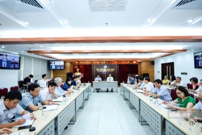 Quang cảnh Hội nghị sơ kết 6 tháng đầu năm 2025 của Hội Luật gia Việt Nam.