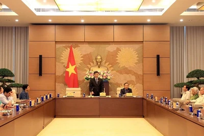 Phó Chủ tịch Quốc hội Vũ Hồng Thanh chủ trì cuộc gặp mặt.