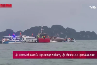 [Video] Tập trung tối đa điều trị cho nạn nhân vụ lật tàu du lịch tại Quảng Ninh.