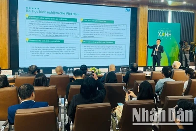 Diễn đàn Công nghiệp xanh 2025 với chủ đề “Hài hòa mục tiêu tăng trưởng cao và phát triển bền vững”. (Ảnh: KIM DUNG)