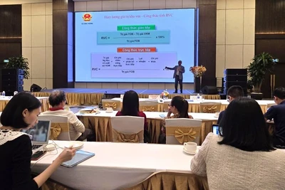 Hội thảo chuyên đề về quy tắc xuất xứ hàng hóa.