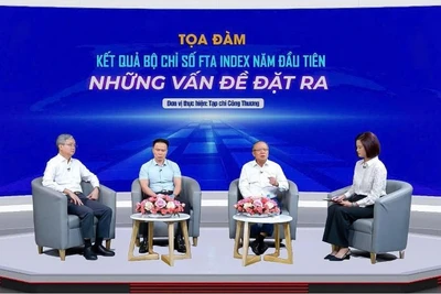 Tọa đàm "Kết quả Bộ chỉ số FTA index năm đầu tiên - Những vấn đề đặt ra". (Ảnh: A.N)