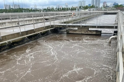 Công nghệ xử lý nước thải hiện đại tại Nhà máy xử lý nước thải Yên Xá. 