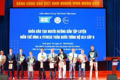 Khóa đào tạo “Người hướng dẫn tập luyện môn thể hình và fitness - Trình độ Huấn luyện viên cấp II”.