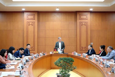 Tổng Bí thư Tô Lâm chủ trì buổi làm việc. (Ảnh: Đăng Khoa)