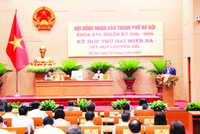 Kỳ họp thứ 23 Hội đồng nhân dân thành phố Hà Nội.