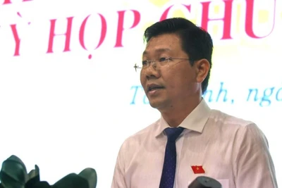 Chủ tịch Hội đồng nhân dân tỉnh Tây Ninh Nguyễn Mạnh Hùng phát biểu chỉ đạo.