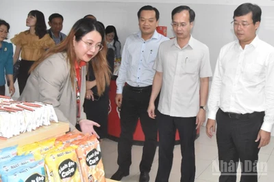 Lãnh đạo tỉnh Đồng Tháp thăm và làm việc với các doanh nghiệp trên địa bàn tỉnh.