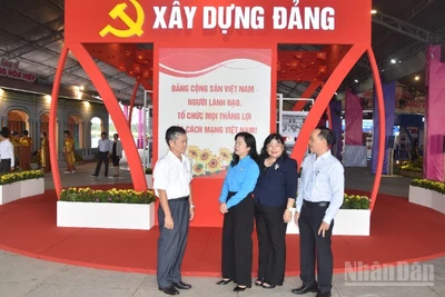 Một khu trưng bày tại triển lãm.