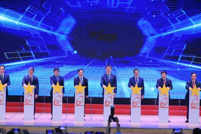 Lễ bấm nút Liên minh Hợp tác Sở hữu trí tuệ và đổi mới sáng tạo.