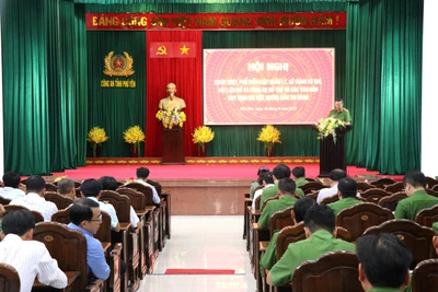 Hội nghị quán triệt, phổ biến Luật Quản lý, sử dụng vũ khí, vật liệu nổ, công cụ hỗ trợ.