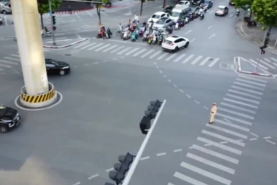 Sở Xây dựng Hà Nội đã thí điểm điều chỉnh tổ chức giao thông tại nhiều nút giao trên địa bàn thành phố.