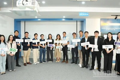 Các đại diện startup tham dự chương trình. (Ảnh: HNV)