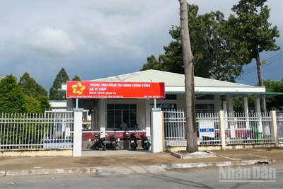 Trung tâm phục vụ hành chính công xã Vị Thủy, thành phố Cần Thơ.