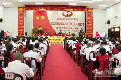 Quang cảnh đại hội Đảng bộ xã Tân Hòa, thành phố Cần Thơ, nhiệm kỳ 2025-2030.