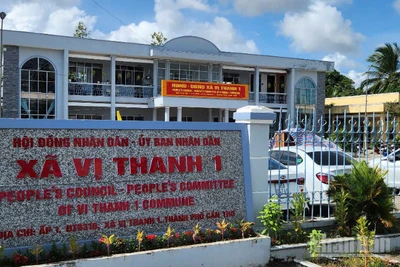 Trụ sở xã Vị Thanh 1, thành phố Cần Thơ.