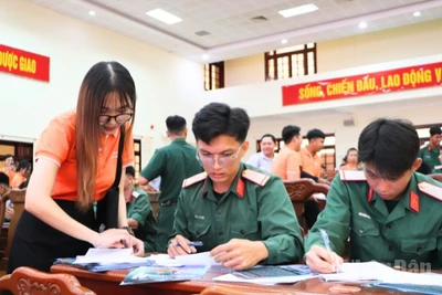 Đơn vị doanh nghiệp cung cấp thông tin về tuyển dụng lao động cho quân nhân xuất ngũ.