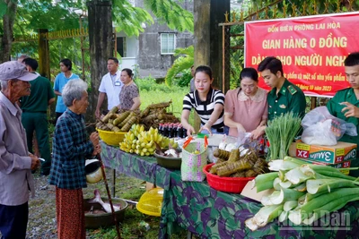 Mô hình “Gian hàng 0 đồng dành cho người nghèo” của Đồn Biên phòng Lai Hòa được Ban Tuyên giáo và Dân vận Trung ương tuyên dương là mô hình tiêu biểu trong học tập và làm theo tư tưởng, đạo đức, phong cách Hồ Chí Minh khu vực phía nam năm 2025.