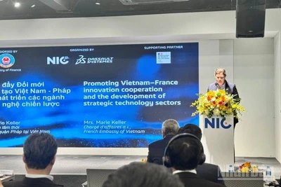 Hội thảo chuyên đề về Nghị quyết 57-NQ/TW với chủ đề “Từ nền tảng bản sao số đến phát triển các ngành công nghệ chiến lược” do Bộ Tài chính giao Trung tâm Đổi mới sáng tạo Quốc gia (NIC) tổ chức. (Ảnh: HNV)