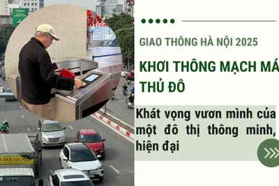 Nhìn lại giao thông Hà Nội năm 2025. (Ảnh: THÙY LINH)