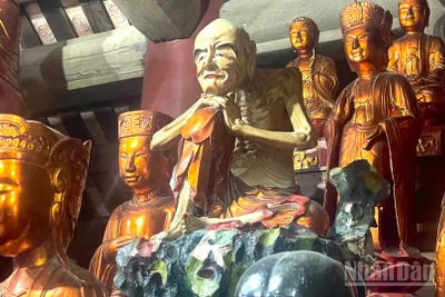 Pho tượng Tuyết Sơn đang được tỉnh Hưng Yên xây dựng hồ sơ công nhận Bảo vật quốc gia. 