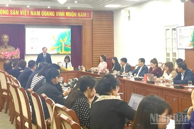 Toàn cảnh họp báo về Liên hoan Phim Việt Nam lần thứ XXIV. 