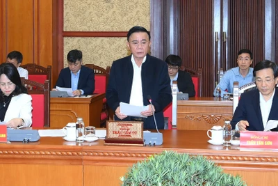 Thường trực Ban Bí thư Trần Cẩm Tú chủ trì họp Tiểu ban Tổ chức phục vụ Đại hội XIV của Đảng.