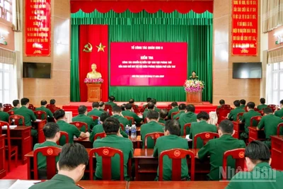 Quang cảnh buổi kiểm tra.