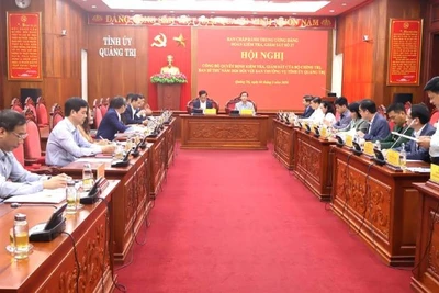 Hội nghị công bố quyết định kiểm tra, giám sát năm 2026 đối với Ban Thường vụ Tỉnh ủy Quảng Trị.