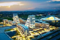 Trung tâm Chính trị-Hành chính của thành phố Hải Phòng mới. (Ảnh: NGUYỄN ĐỨC NGHĨA)