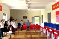 Một điểm bỏ phiếu bầu cử đại biểu Quốc hội khóa XVI và đại biểu Hội đồng nhân dân các cấp nhiệm kỳ 2026-2031 ở phường Nam Đồ Sơn (Hải Phòng).