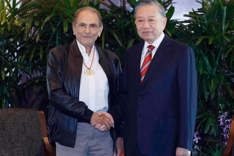 Tổng Bí thư, Chủ tịch nước Tô Lâm gặp Tổng thống Timor-Leste Jose Ramos-Horta. (Ảnh: TTXVN)