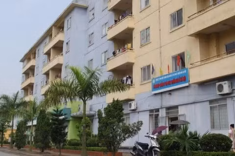 Khu nhà ở công nhân tại xã Kim Chung, huyện Đông Anh, thành phố Hà Nội. (Ảnh: MINH VÂN)