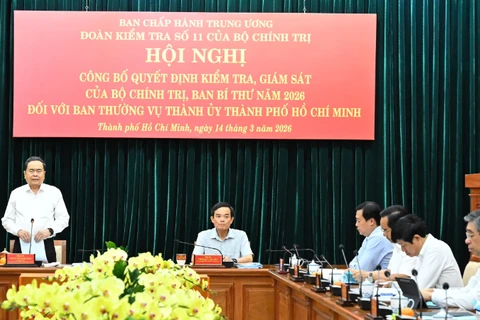 Chủ tịch Quốc hội Trần Thanh Mẫn phát biểu tại Hội nghị. (Ảnh: VIỆT DŨNG)