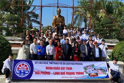 Đoàn khảo sát xây dựng tour du lịch “Hải Phòng-Linh khí Trạng Trình”.