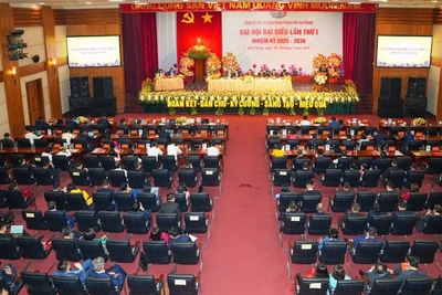 Quang cảnh Đại hội đại biểu lần thứ I, nhiệm kỳ 2025-2030, Đảng bộ các cơ quan Đảng thành phố Hải Phòng.