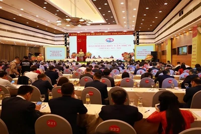 Toàn cảnh Đại hội đại biểu lần thứ IV của Đảng bộ Tổng công ty Xi măng Việt Nam nhiệm kỳ 2025-2030 (Ảnh: Thu Huyền)