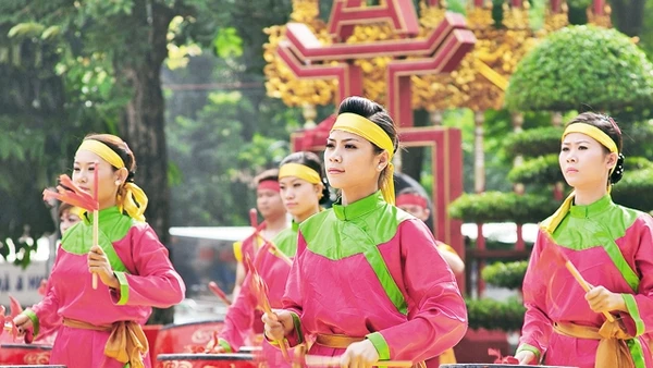 Rộn ràng hội Xuân Hà Nội.       Ảnh: Gia Phát