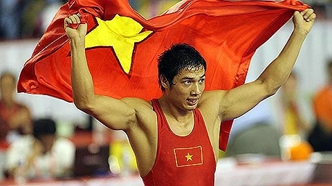 Đội Vật luôn có đóng góp lớn đến thành tích chung của đoàn thể thao Việt Nam. (ảnh: VOC)