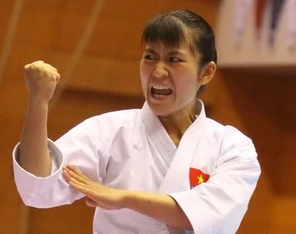 VĐV Nguyễn Hoàng Ngân.