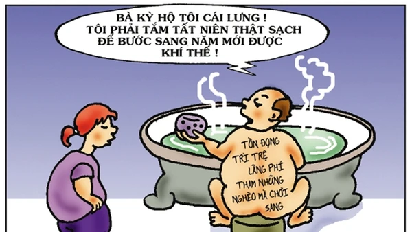 Tranh của họa sĩ Tín Nhượng.