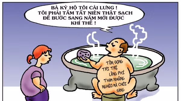 Tranh của họa sĩ Tín Nhượng.