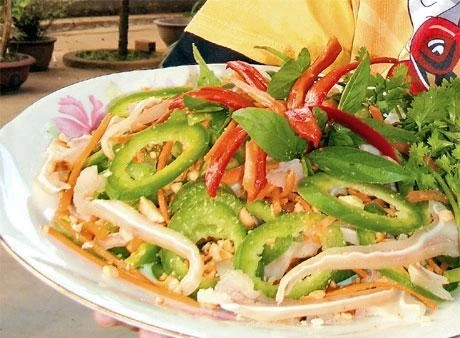 Gỏi mướp xoắn