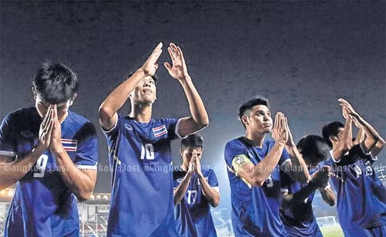 Các cầu thủ U23 Thái-lan tràn đầy tự tin.