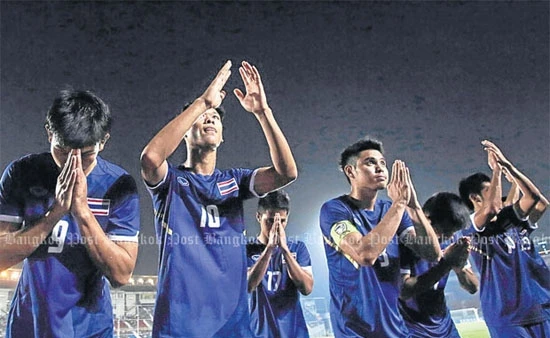 Các cầu thủ U23 Thái-lan tràn đầy tự tin.
